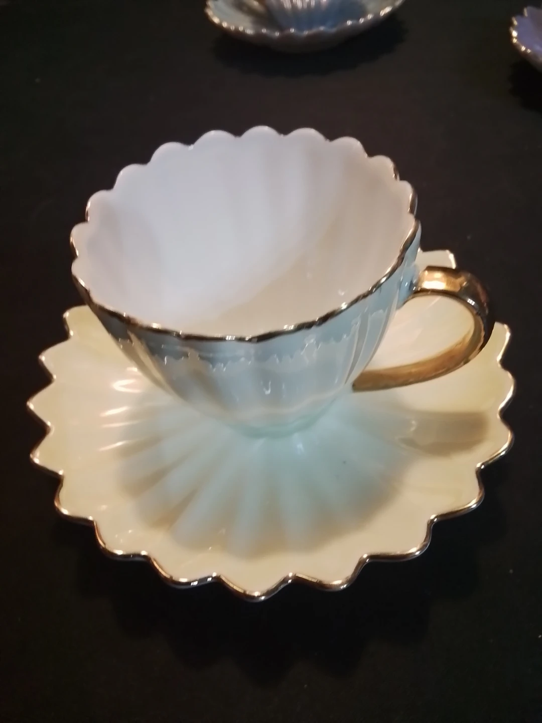 Vintage Alpine Cuisine Germany Iridescent Lusterware Demitasse - photo 5