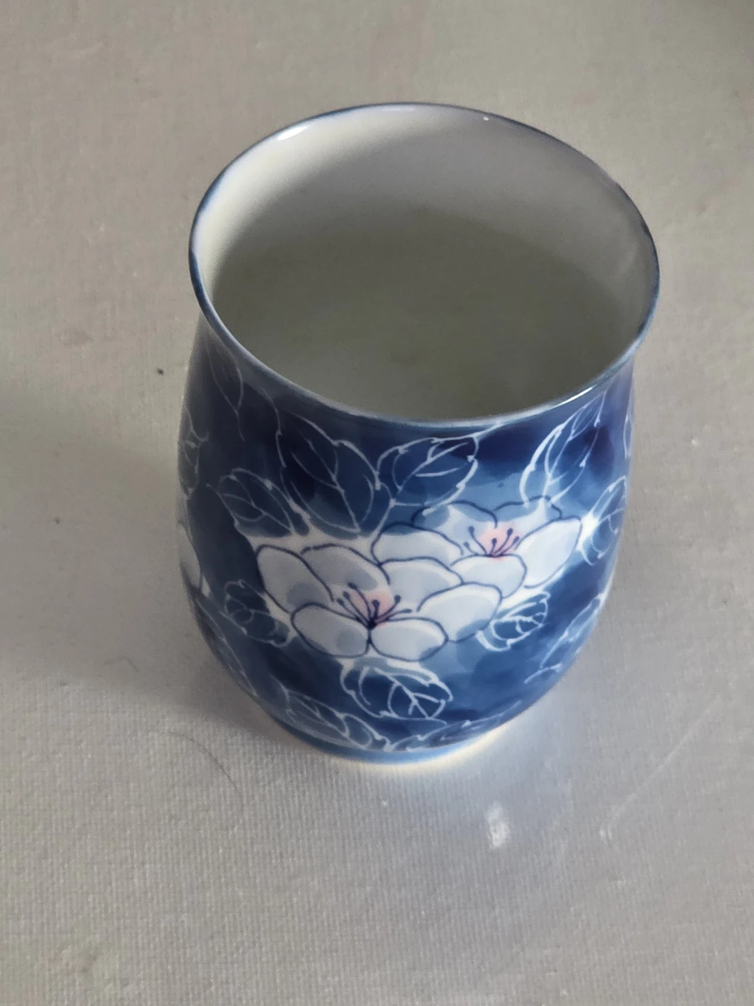 Arita pircelain Blue Floral Ceramic Tea Cup