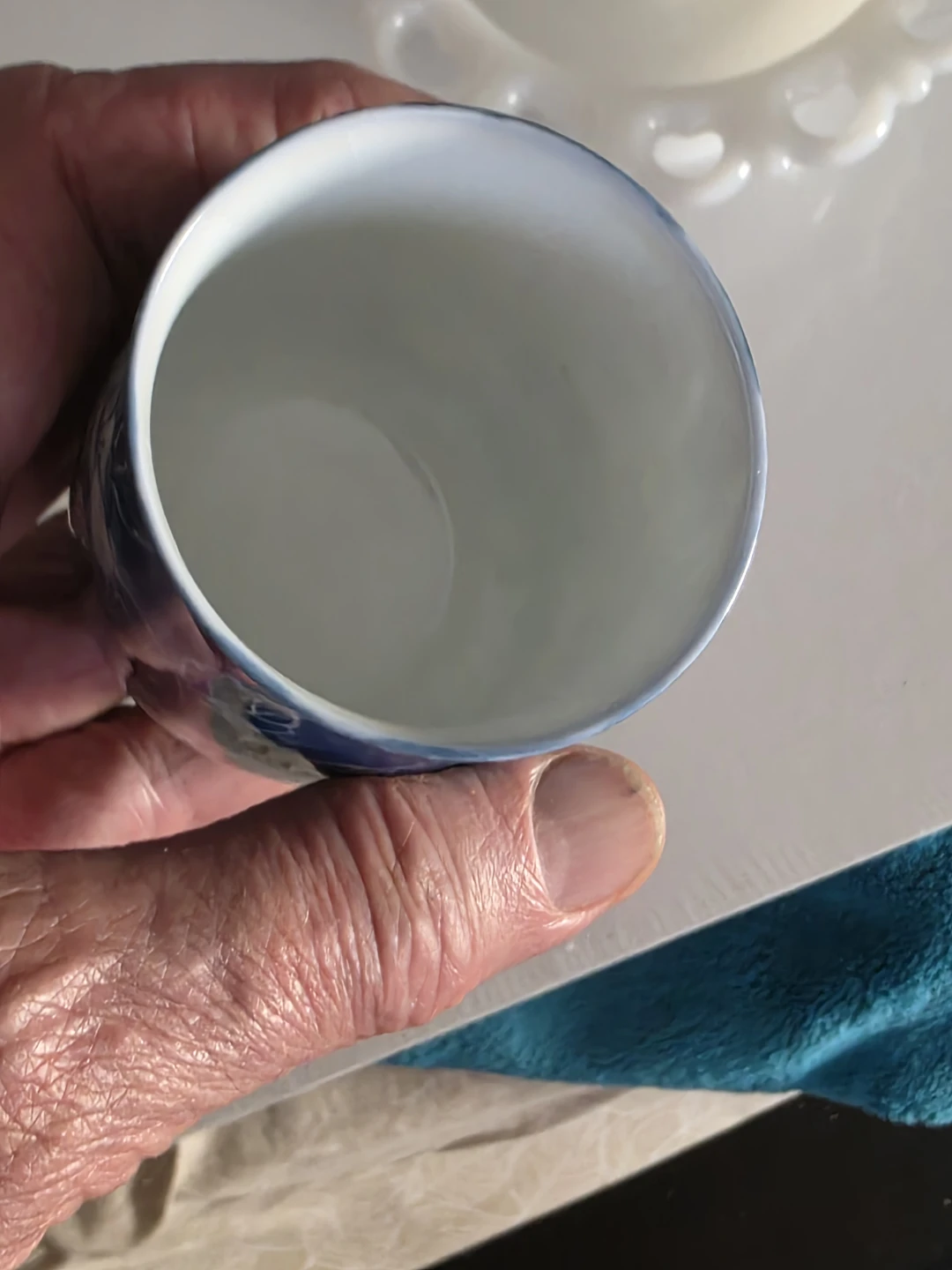 Arita pircelain Blue Floral Ceramic Tea Cup - photo 4