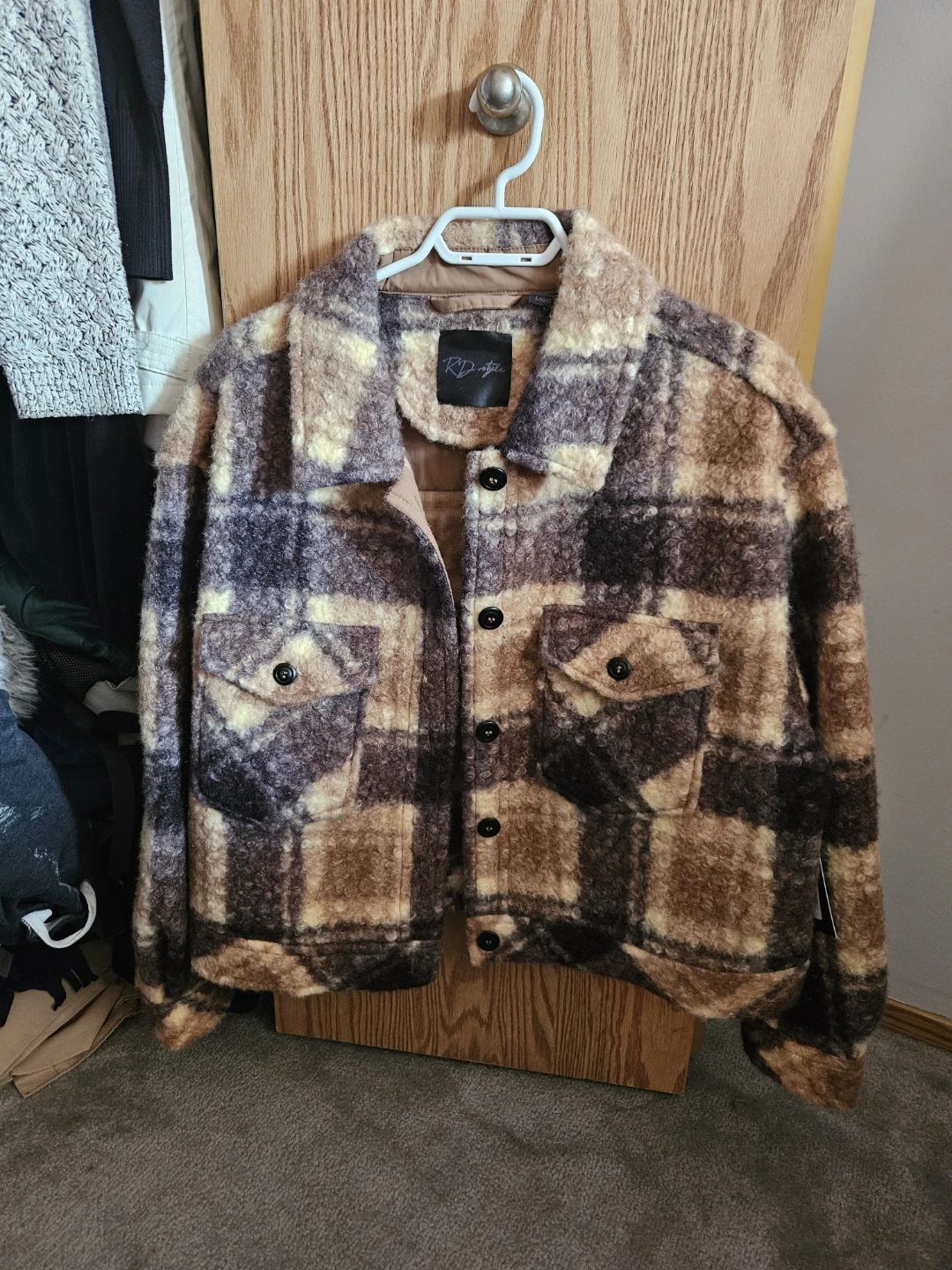 RD Style Plaid Shacket Jacket