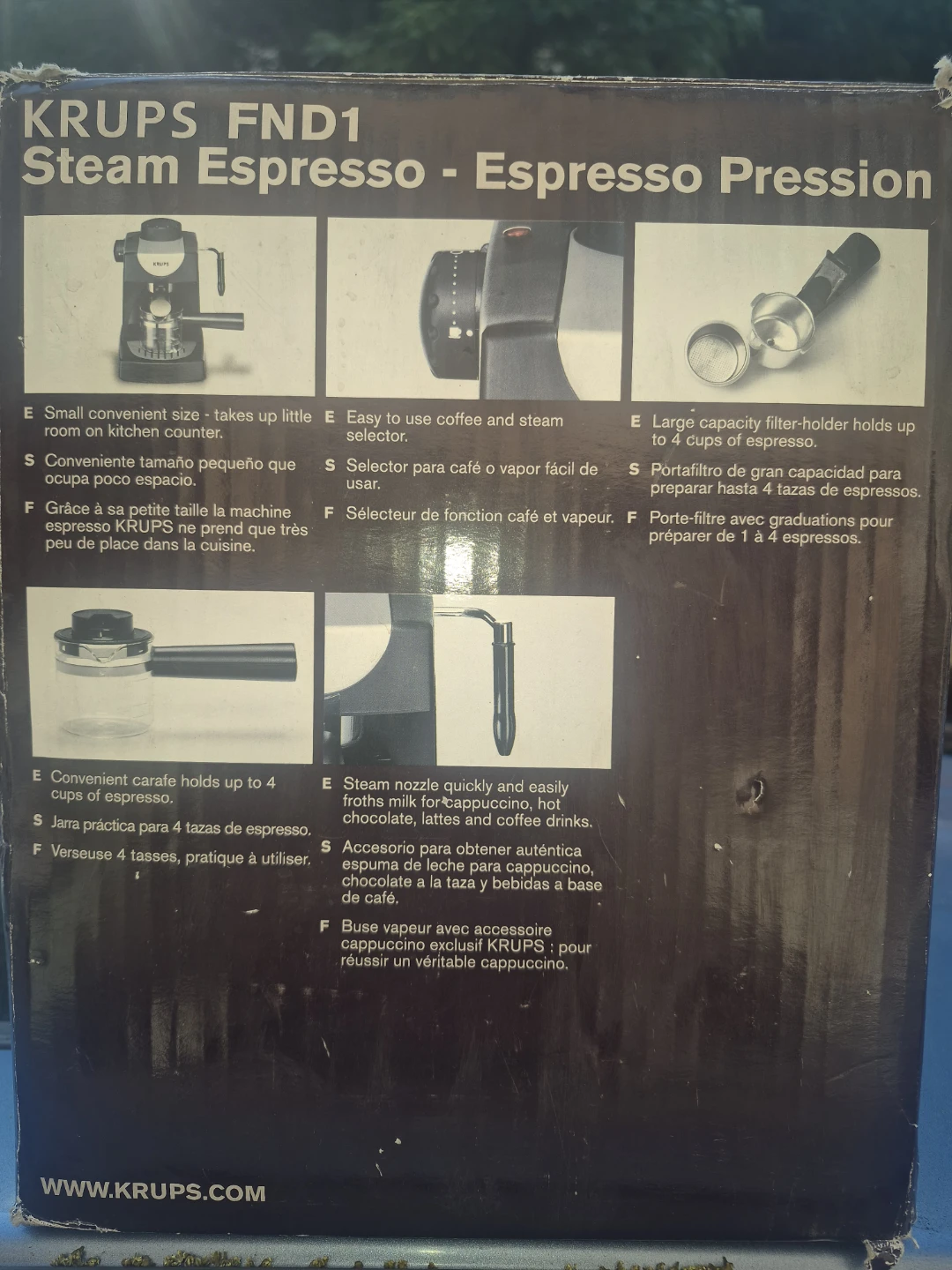 KRUPS FND1 Steam Espresso - Espresso Pression Coffee Maker - photo 2