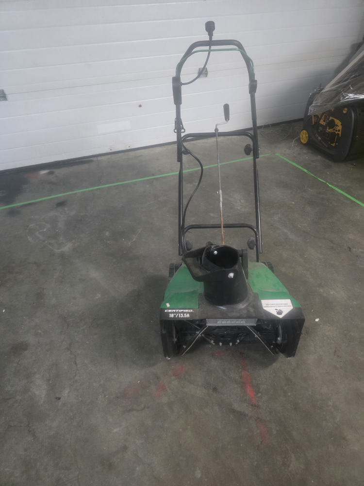 Certified 18" Electric Snowblower 13.5A - photo 3