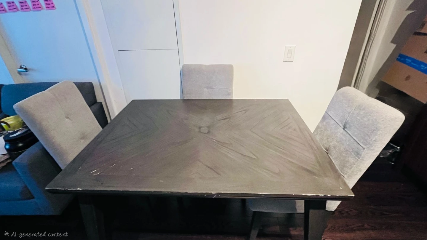 Dining Table and 3 Chairs Set - photo 4