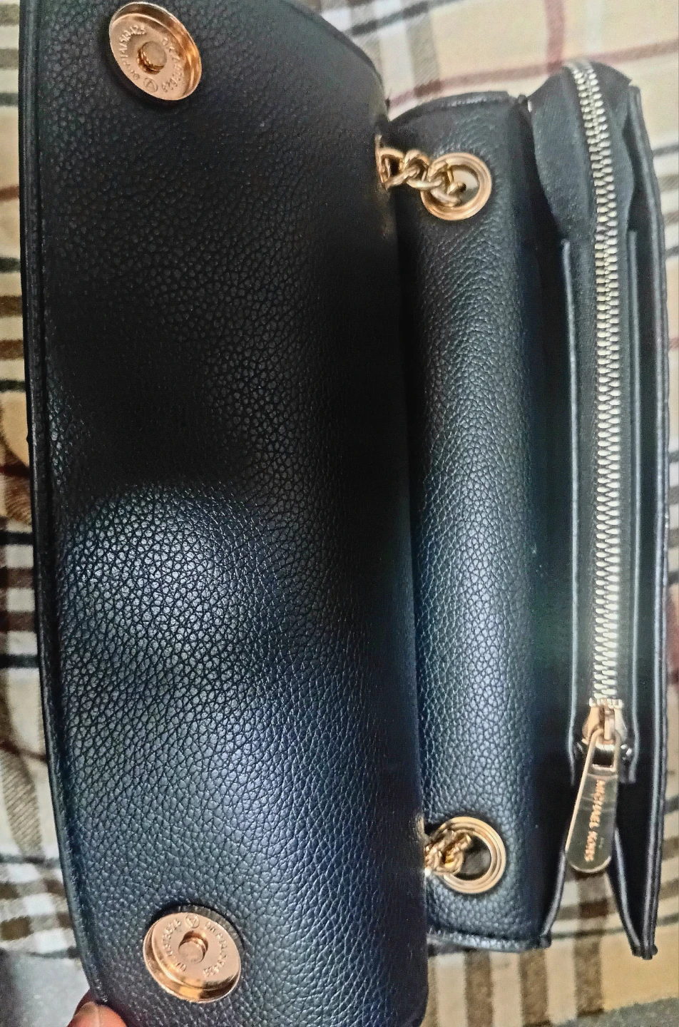 Michael Kors Black Leather Chain Shoulder Bag - photo 4