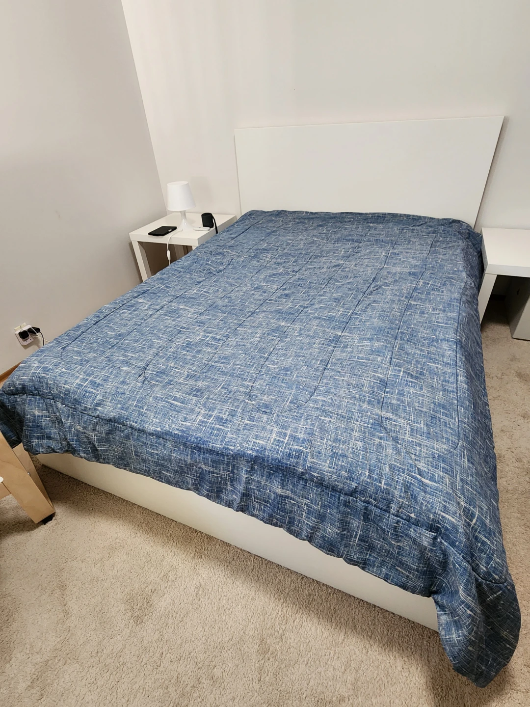 *Ikea White Malm Bed Frame-Like New