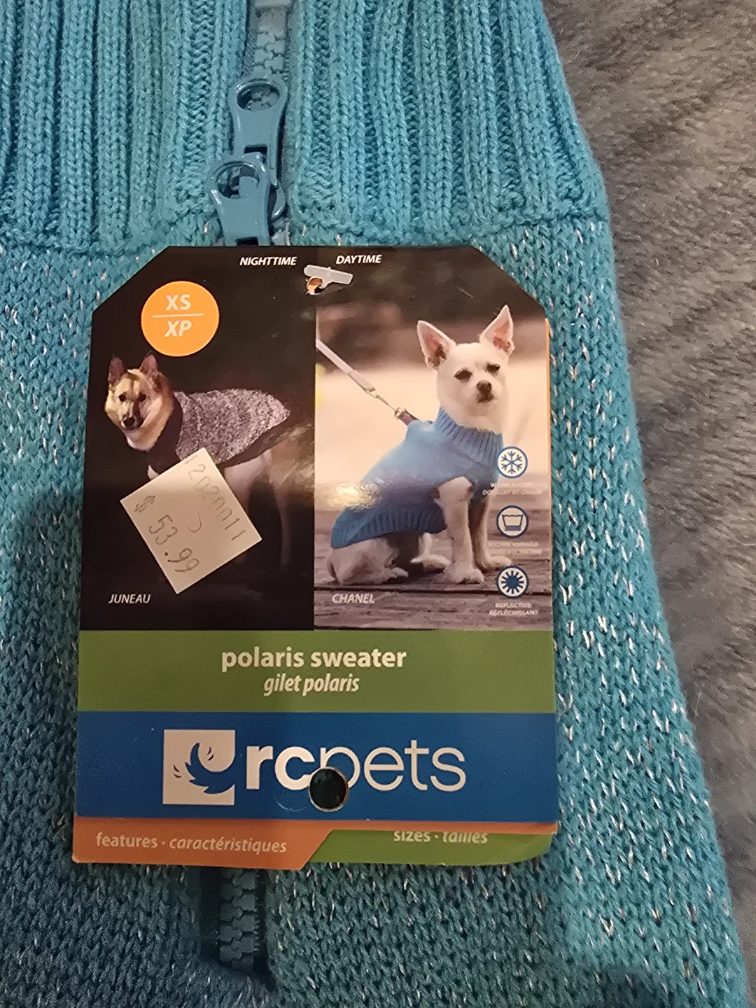 RC Pets Polaris Sweater XS/XP Blue Dog Sweater - photo 3