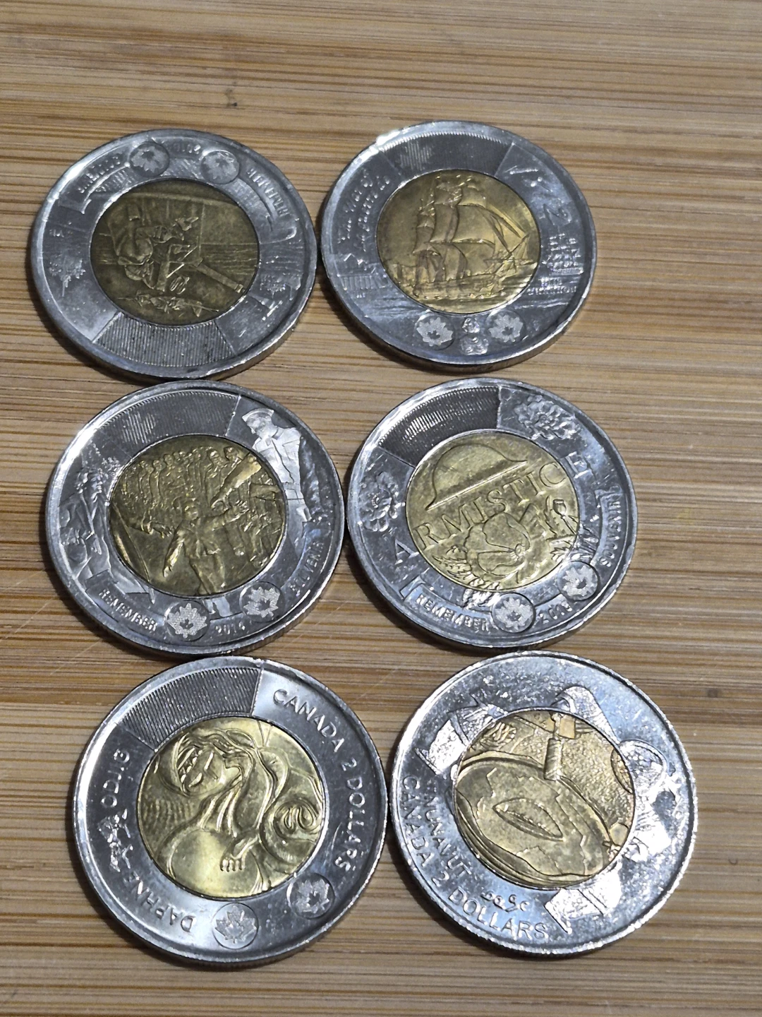 Canada 2 Dollar Coins Collection