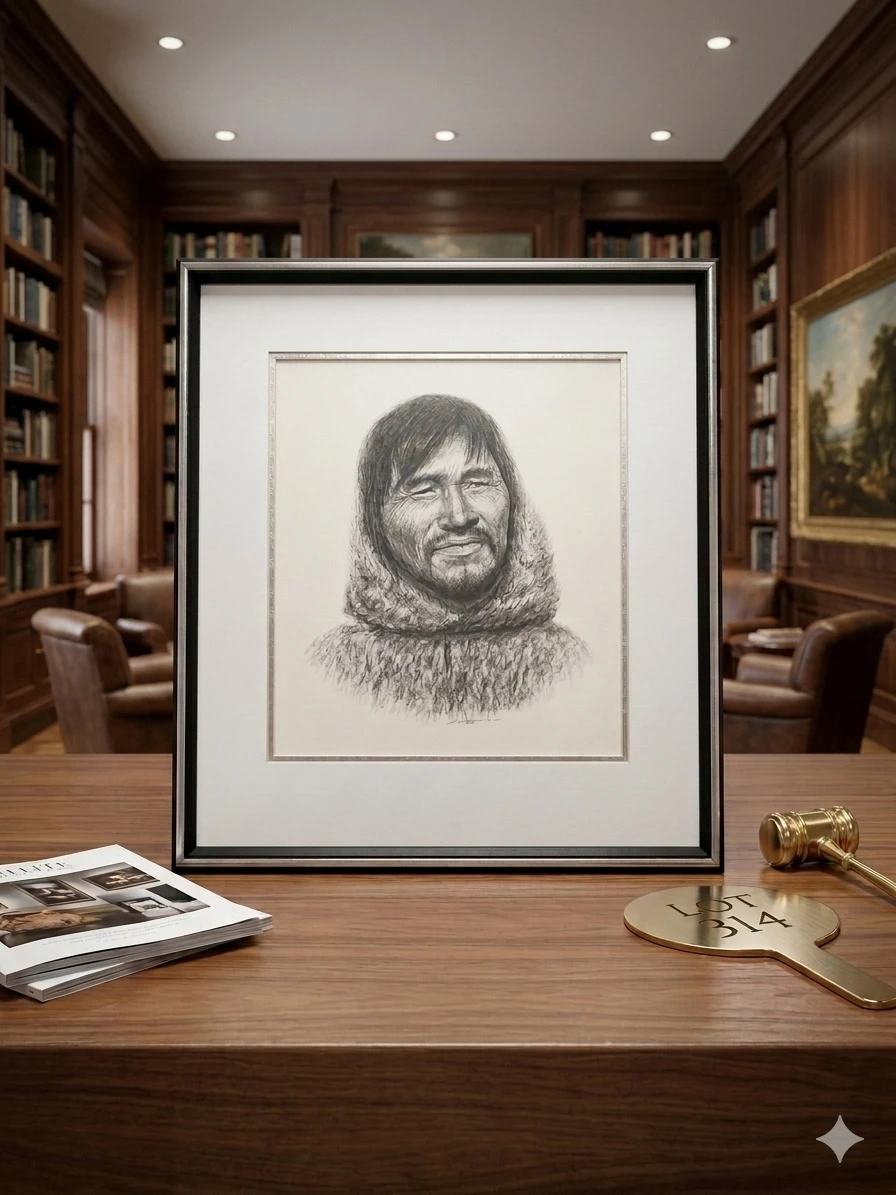 Lorenzo Fracchetti Hand-Signed LE Inuit Portrait Print