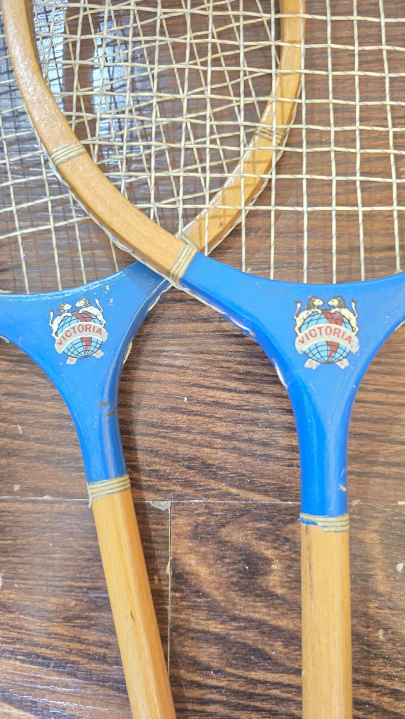 Vintage Wizard and Victoria Badminton Rackets - Set of 3 - photo 3