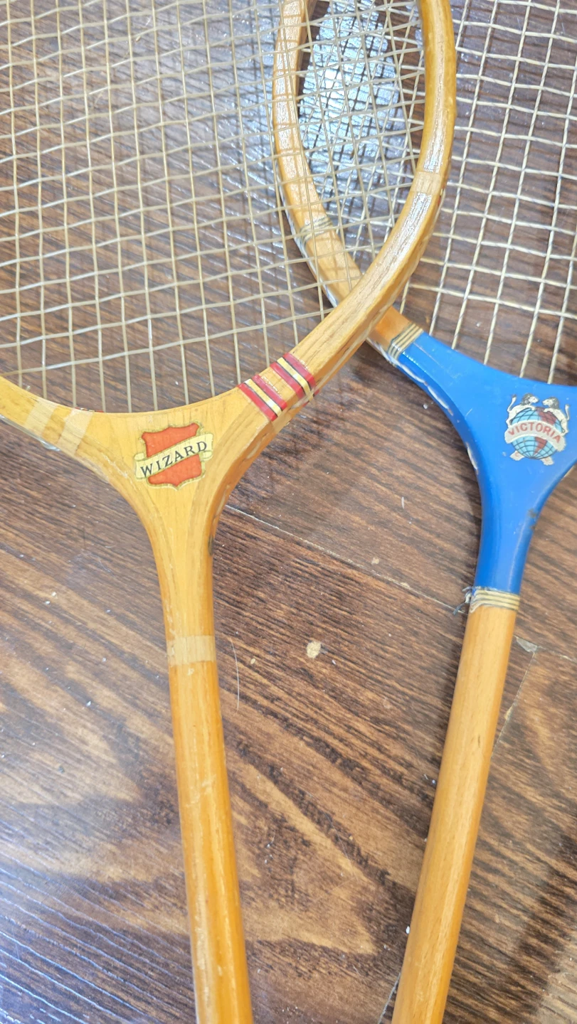 Vintage Wizard and Victoria Badminton Rackets - Set of 3 - photo 4