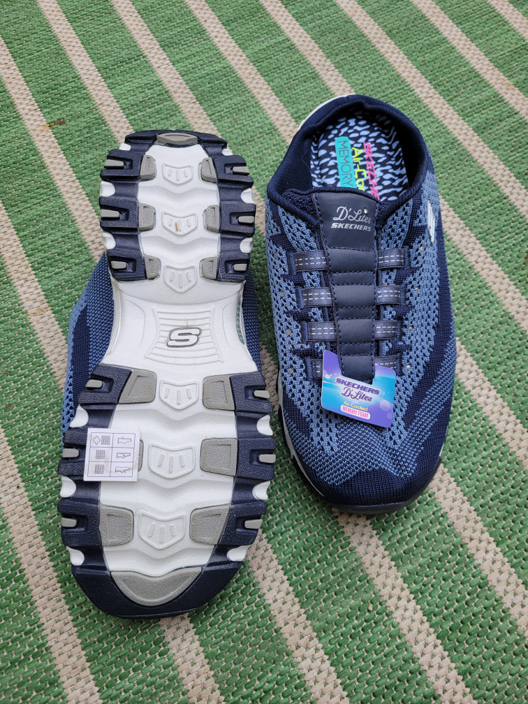 Skechers D'Lites Women's Blue Slip-On Sneakers Size 8.5 - photo 3