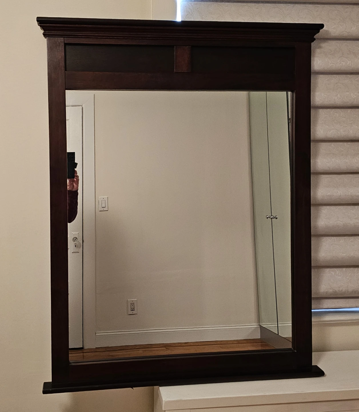 Solid Wood Dresser Mirror, 36"x45"x2"