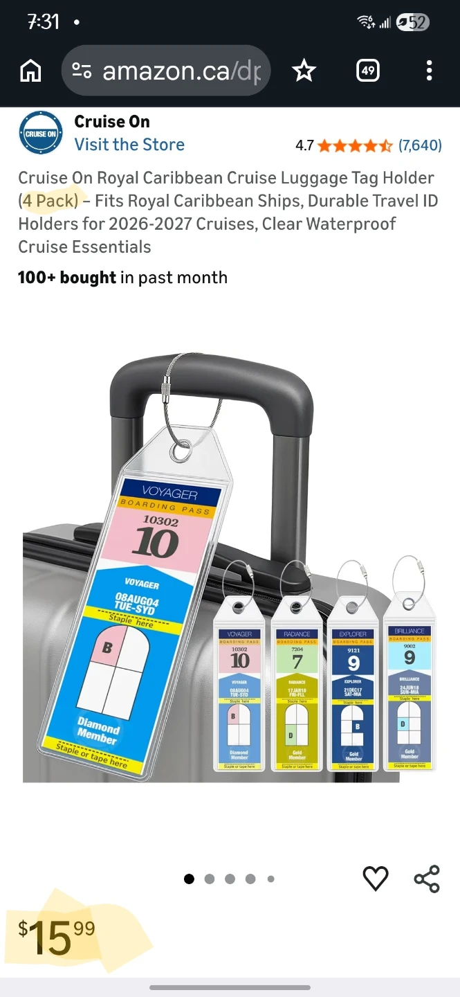 Cruise Ship Luggage Tag Holders - photo 4