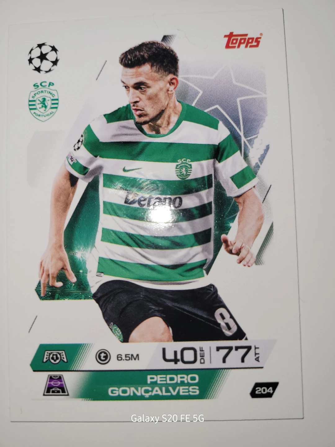 Topps Pedro Gonçalves Football Card