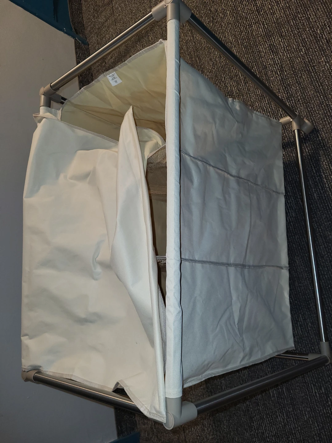 3-Bin Laundry Sorter Hamper on wheels - photo 4