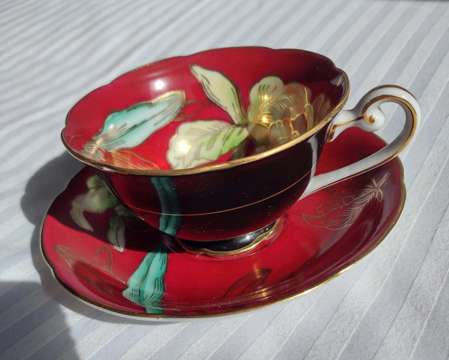 Wako China Teacup and Saucer - Occupied Japan