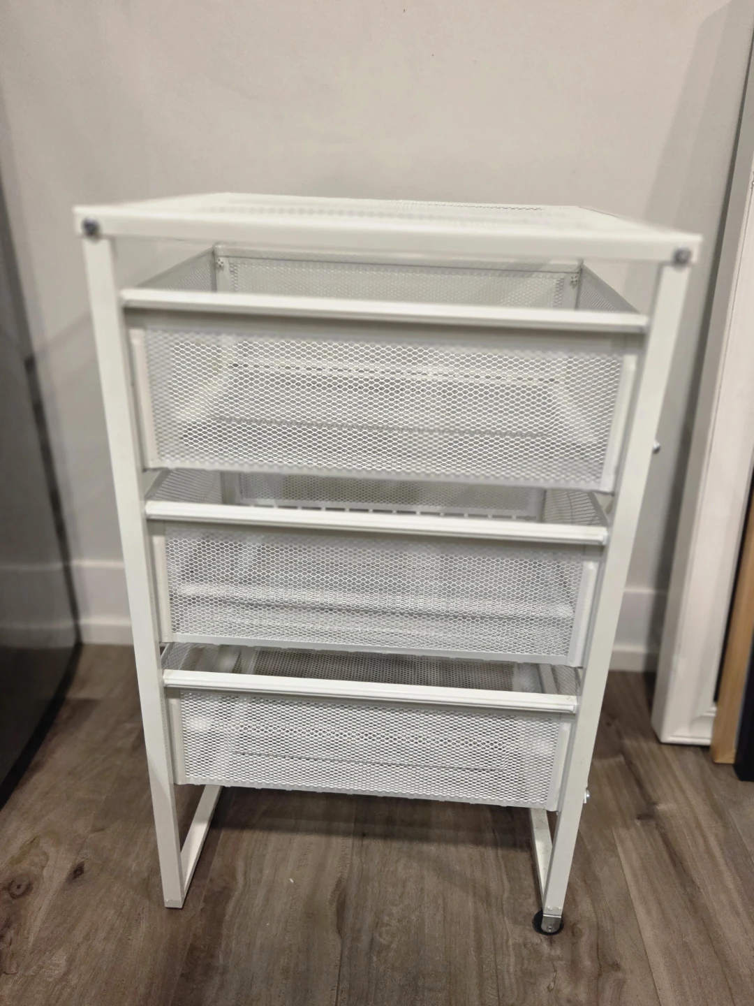 White 3-Drawer Storage Cart - IKEA - photo 2