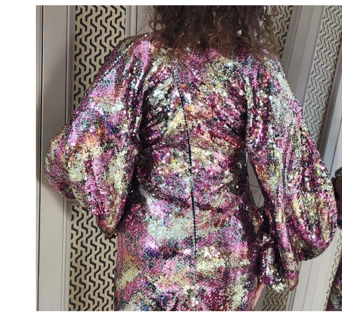 HALPERN Sequin Maxi Dress Size 38 - photo 2