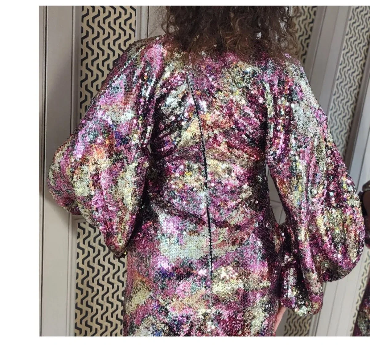 HALPERN Sequin Maxi Dress Size 38 - photo 2