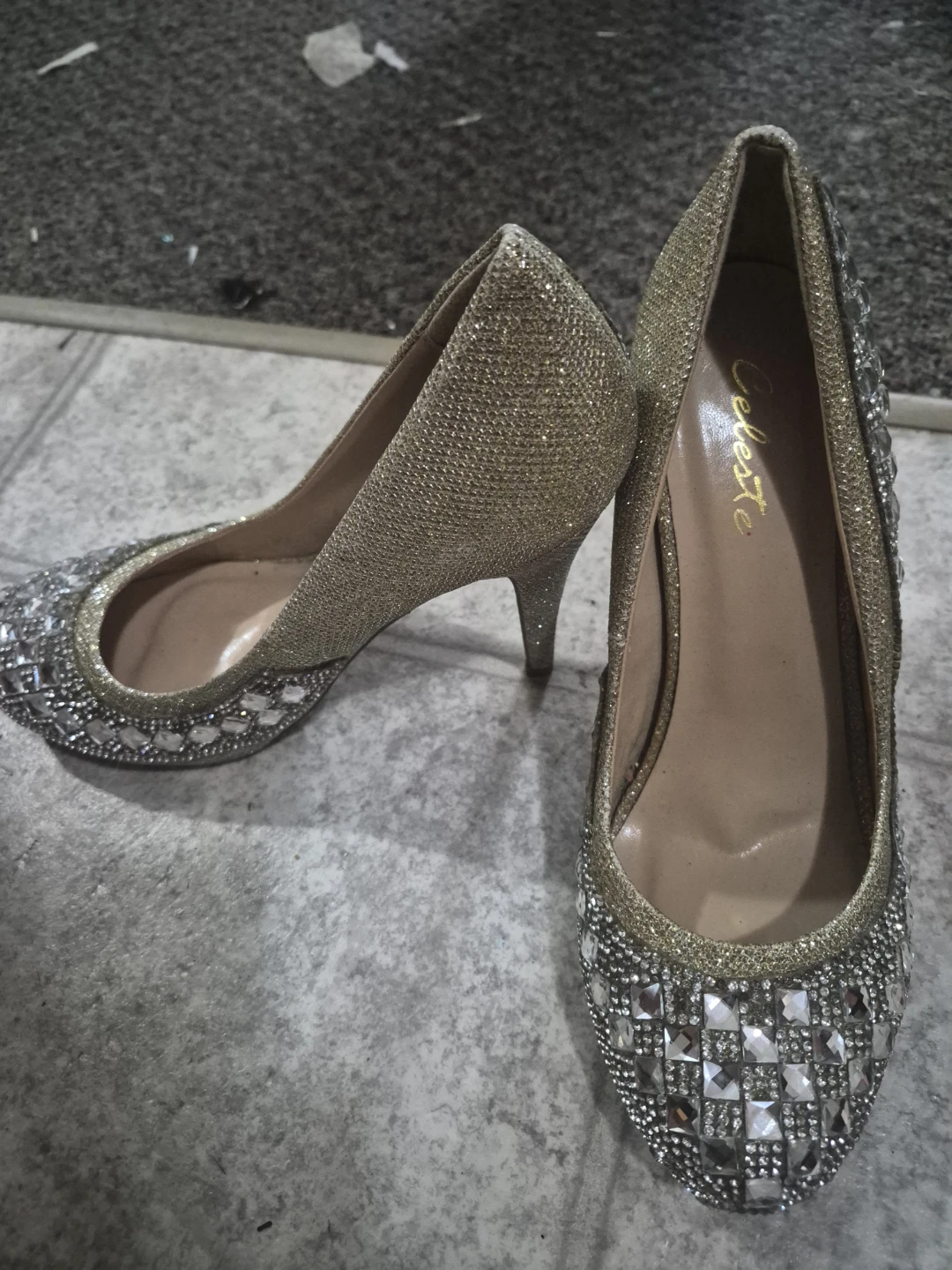 Celeste Embellished Glitter Heels Size 8.5 - photo 2