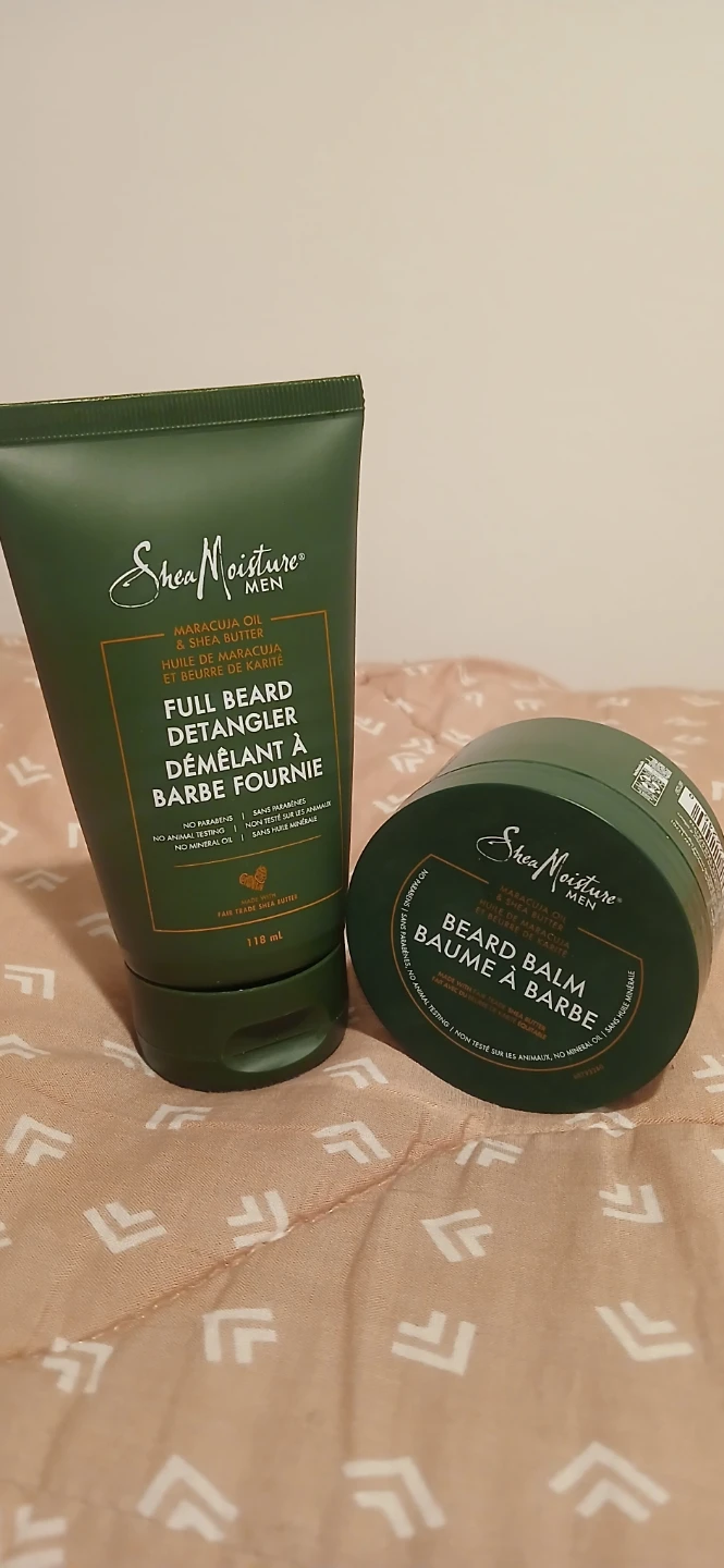 Shea Moisture Men Beard Balm & Full Beard Detangler Set