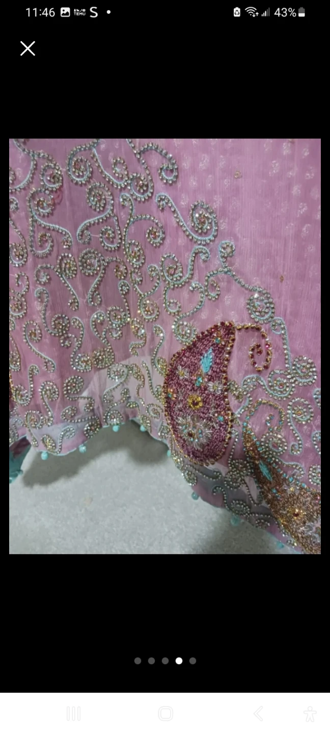 3piece suit embroidery party wear used occasionally - photo 3