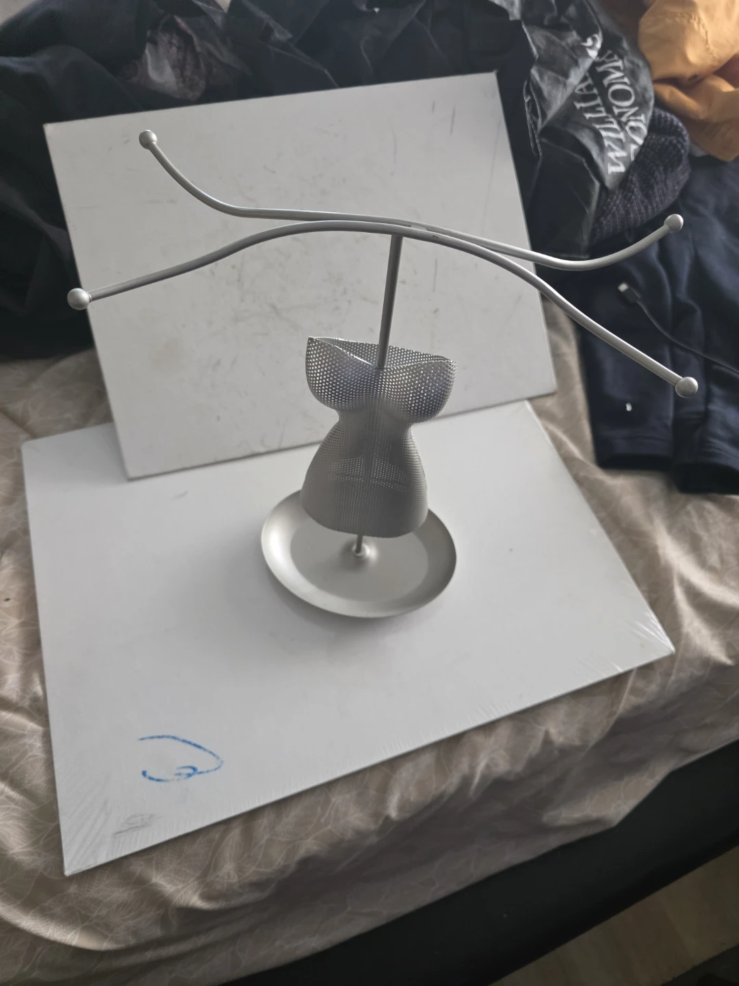 Silver Torso Jewelry Stand