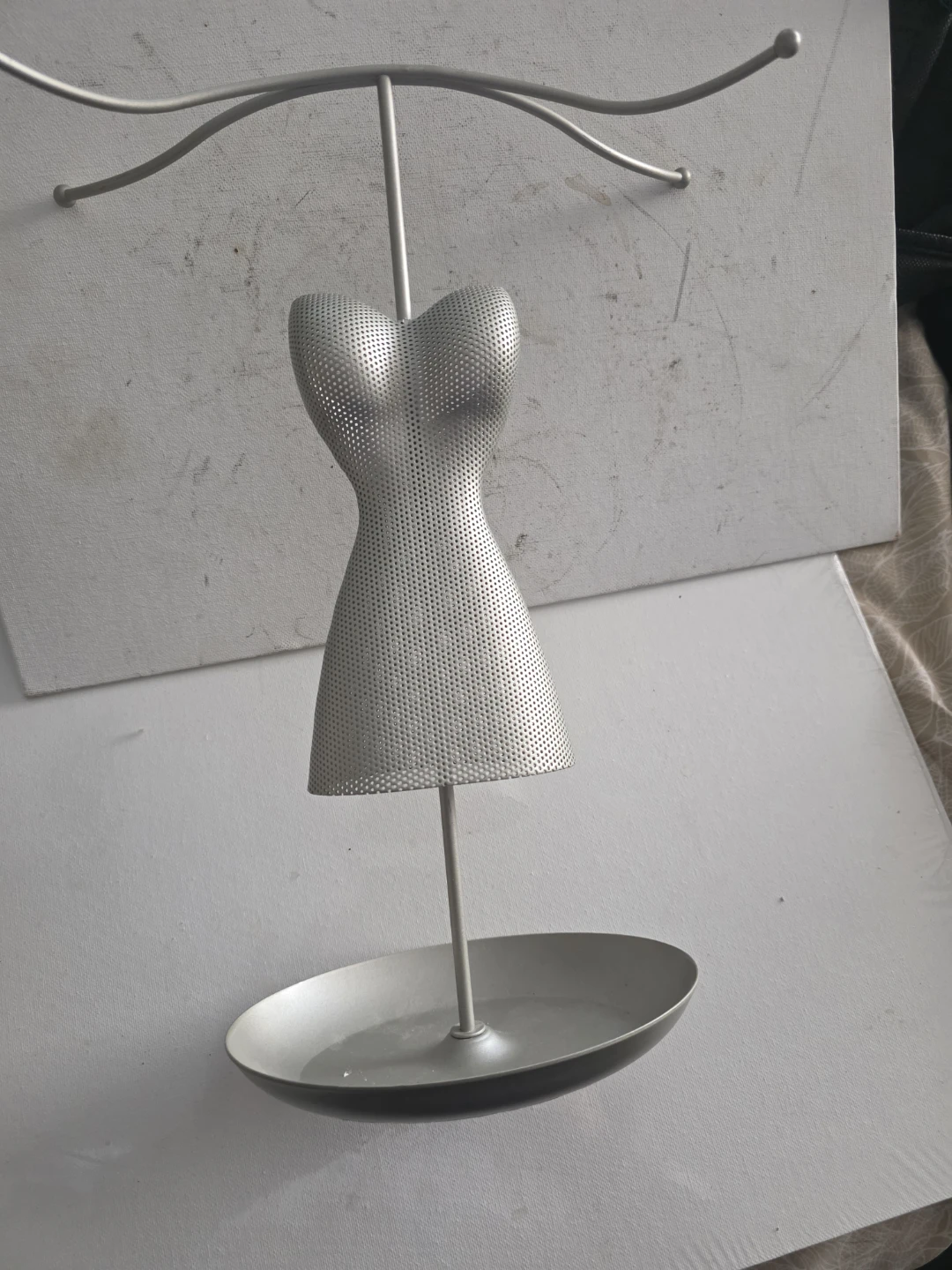 Silver Torso Jewelry Stand - photo 2