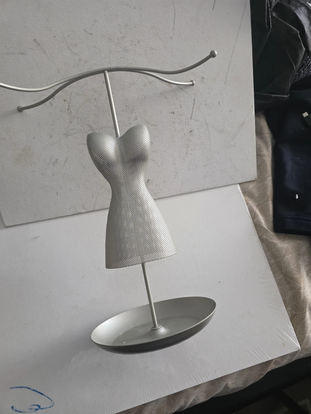 Silver Torso Jewelry Stand - photo 4