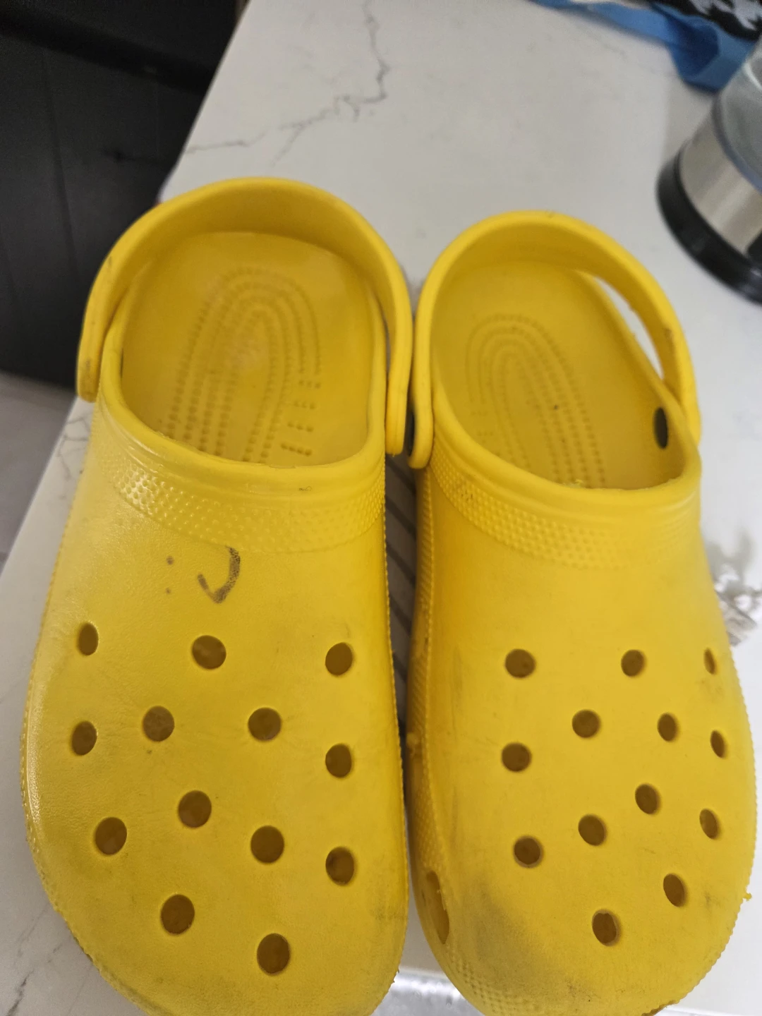 Yellow Crocs Size 9/11