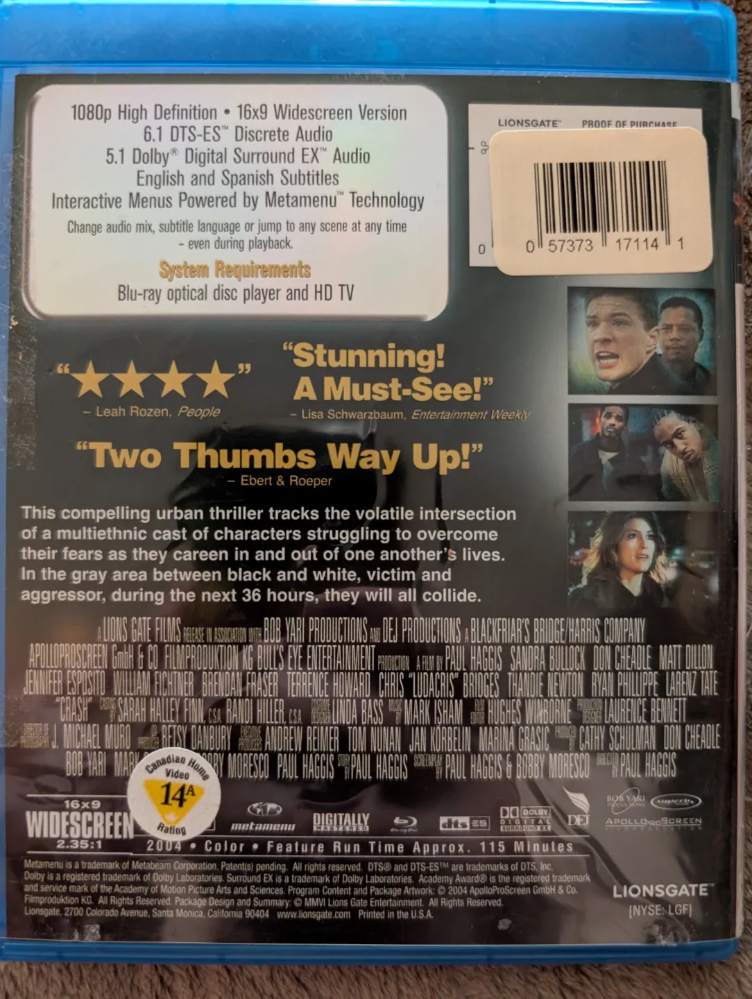 Crash Blu-ray Disc - photo 2