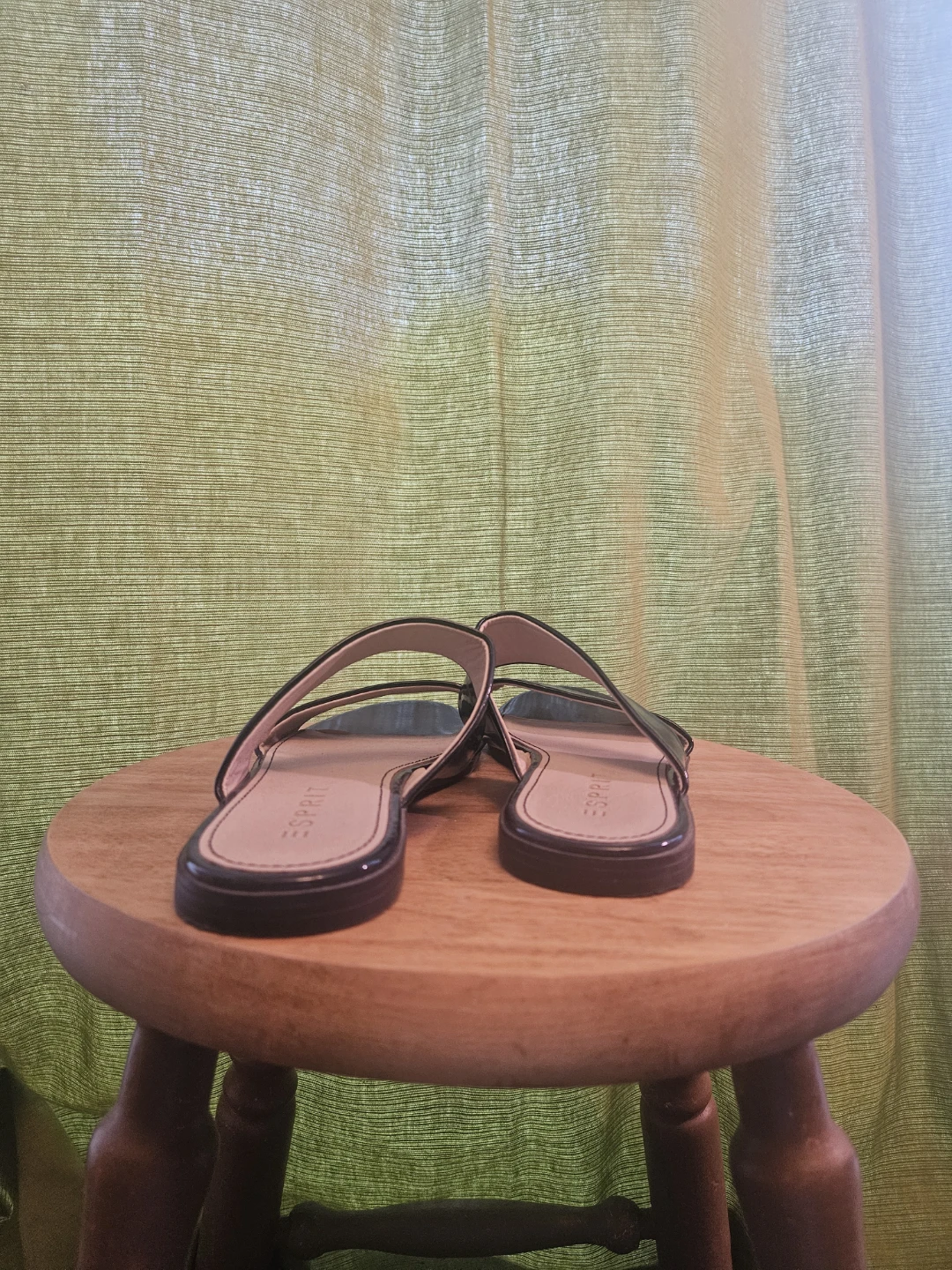 Esprit Navy Blue Patent Slide Sandals - photo 4