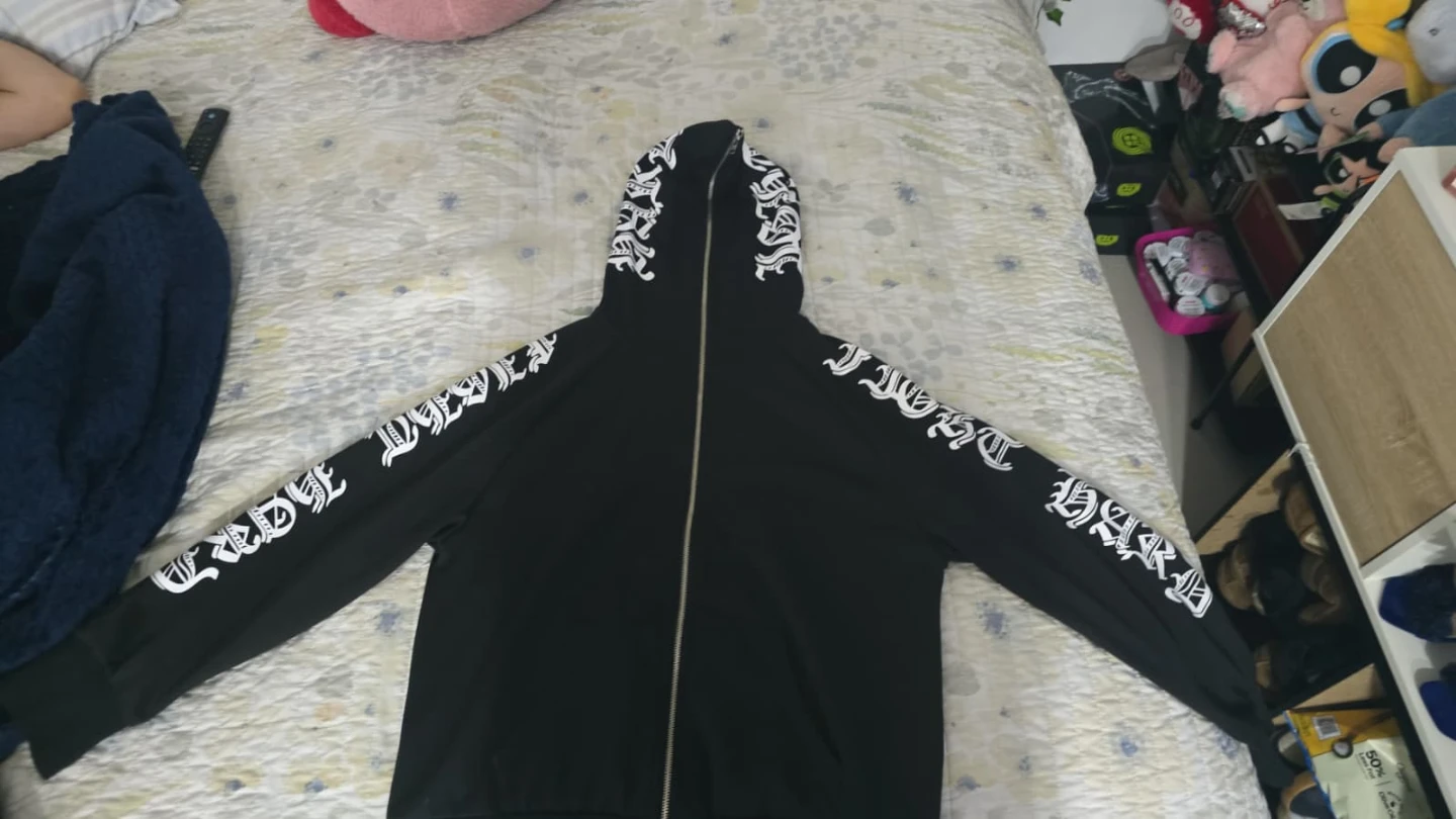 Chrome Hearts Black Zip-Up Hoodie - photo 2