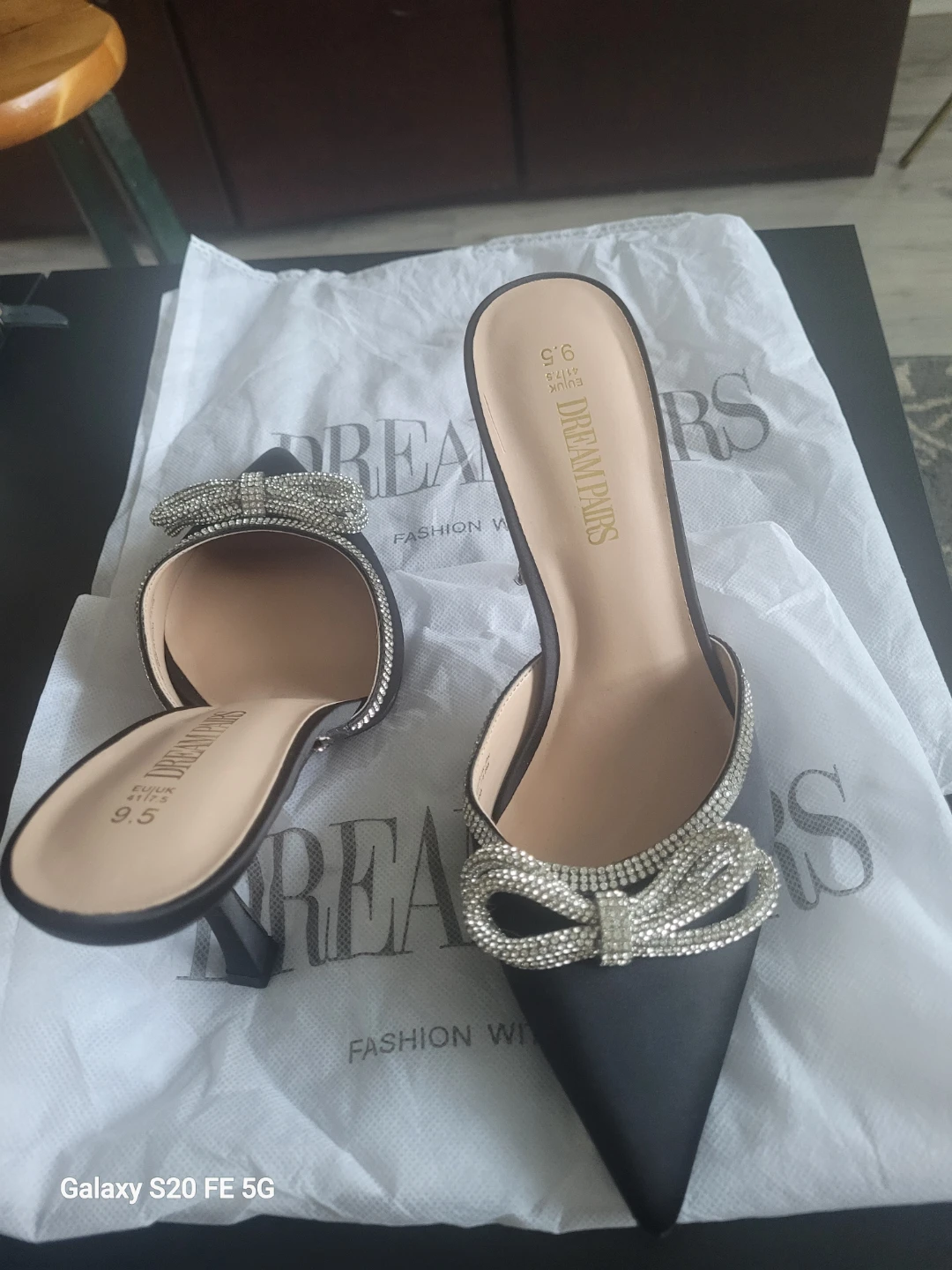 Dream Pairs Women's Black Mules Heels Size 9.5 - photo 3