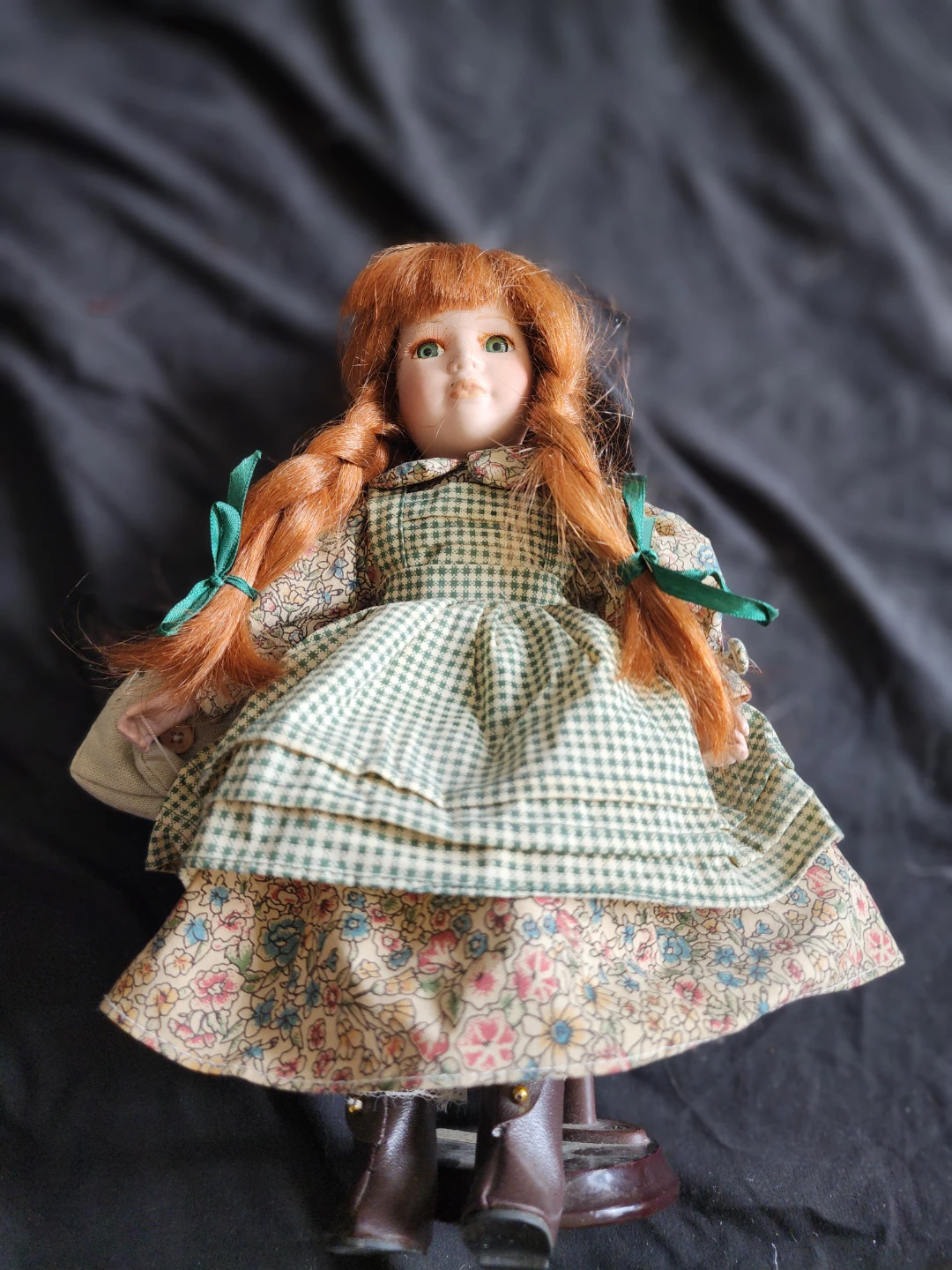 Porcelain Doll with Red Braids - photo 2