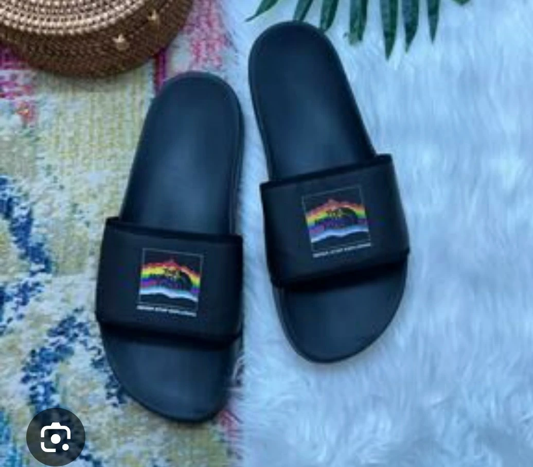 The North Face Slides - Black Rainbow Logo - photo 2