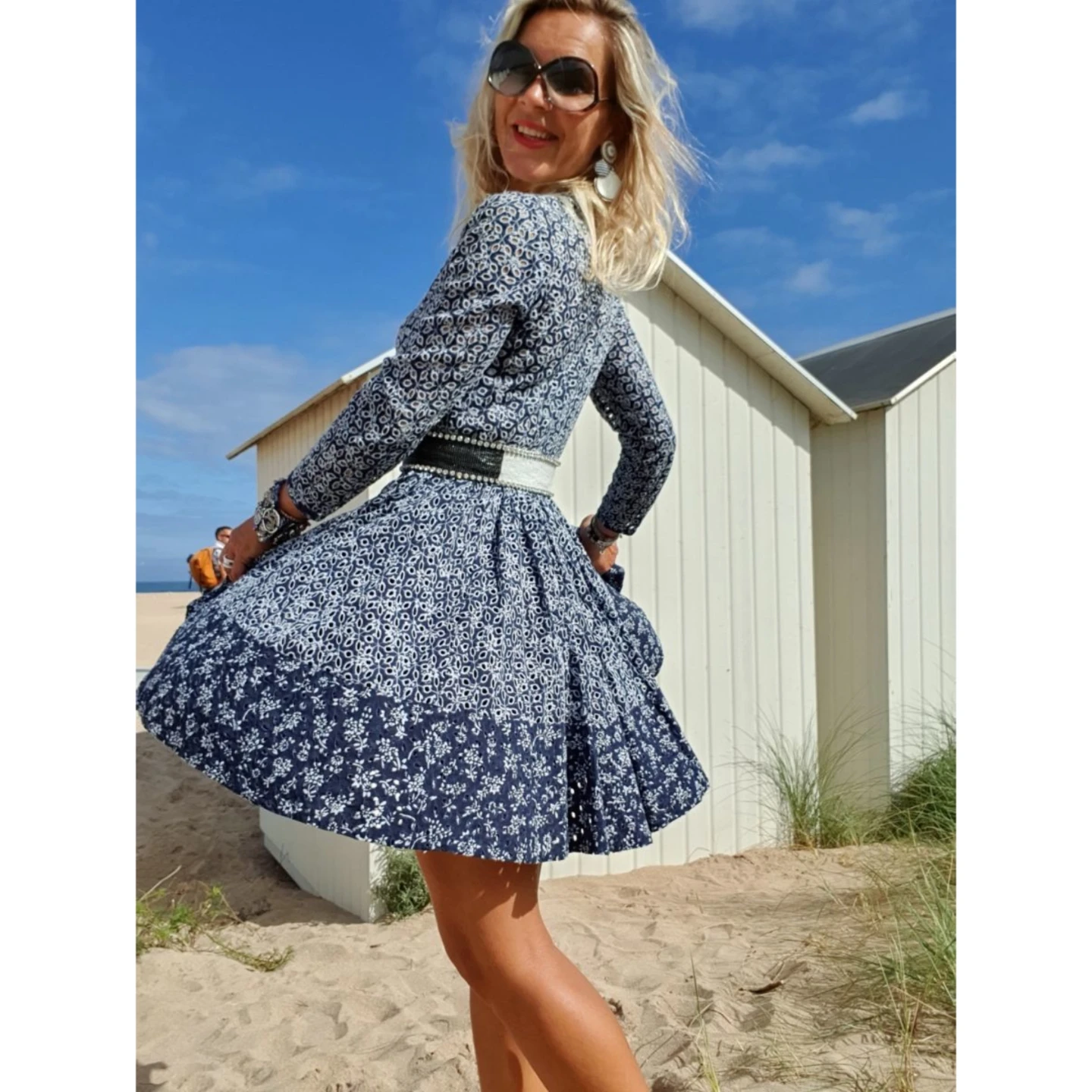 Maje Floral Tea Eyelet Dress - photo 4
