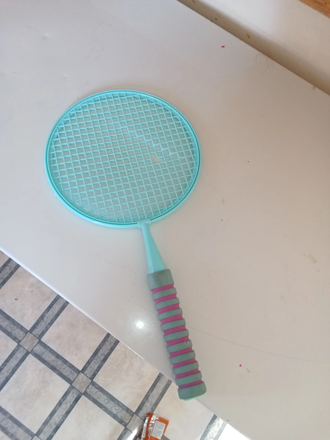 Light Blue Badminton Racket