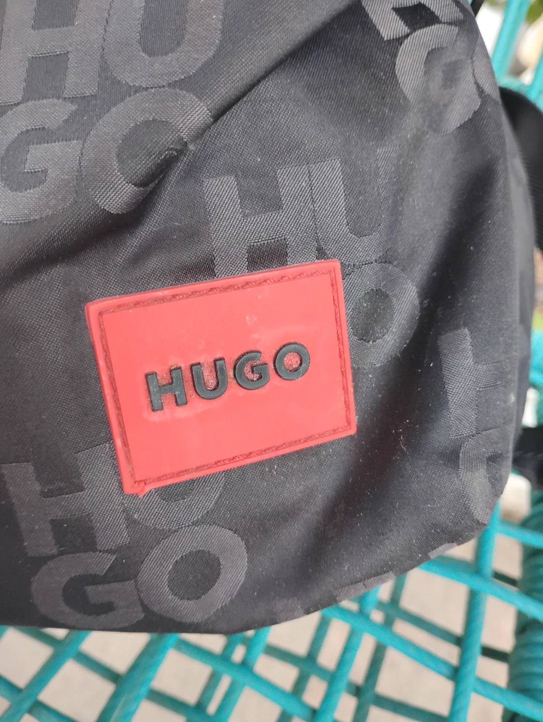 HUGO BOSS Backpack Black Logo Print - photo 2