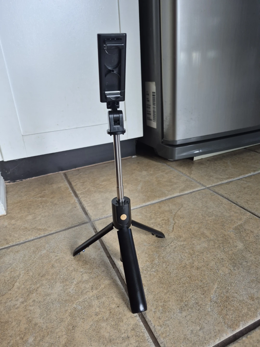Black Selfie Stick Tripod with Bluetooth Remote - photo 2