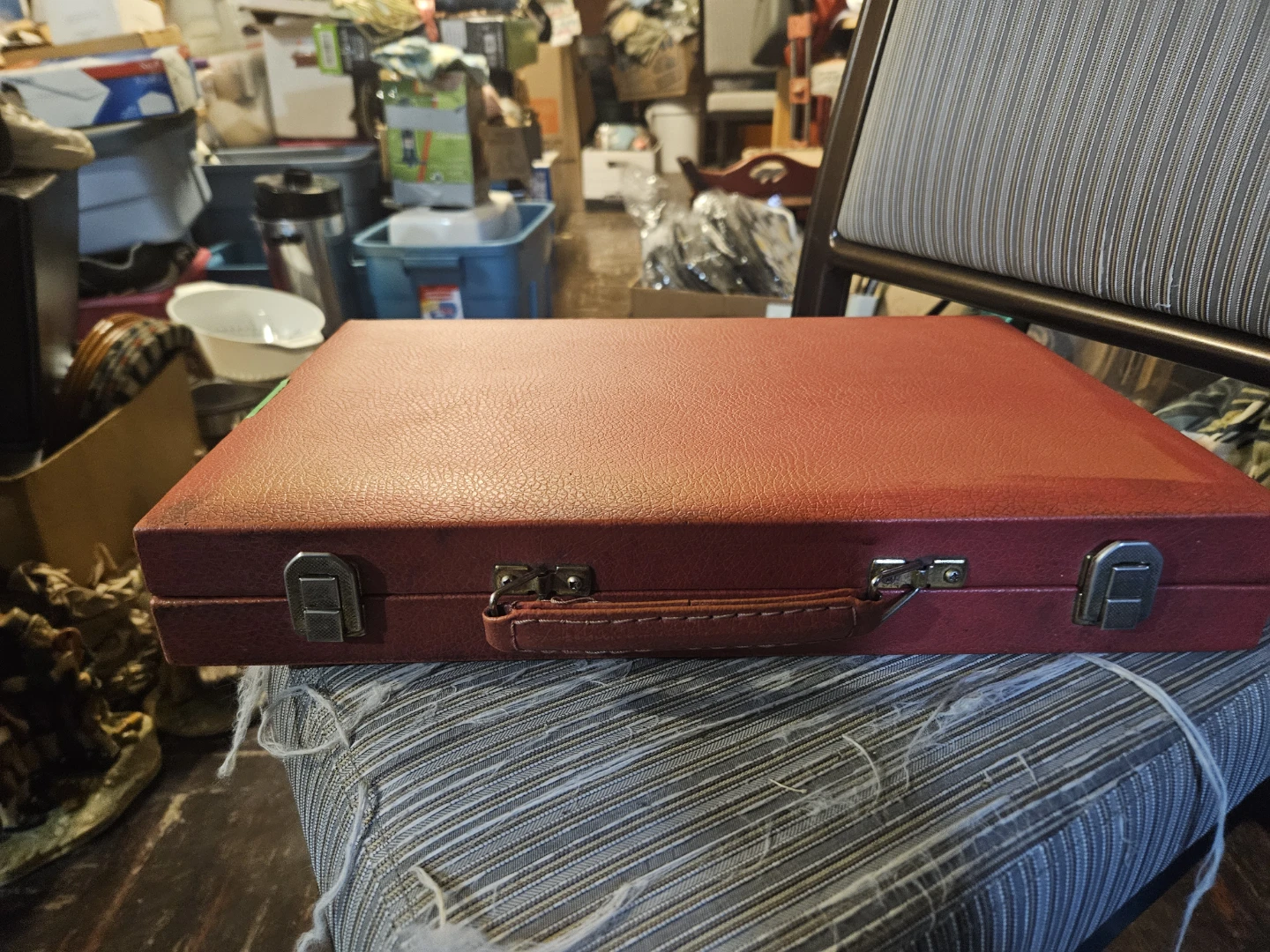 Red Backgammon Set with White and Red Pieces - photo 3
