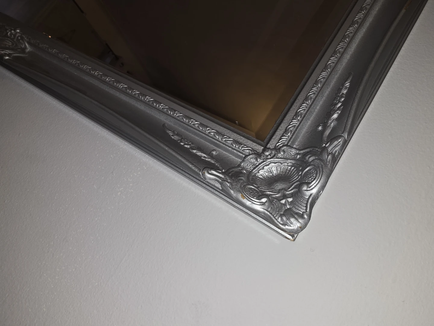 Ornate Silver Wall Mirror - photo 2