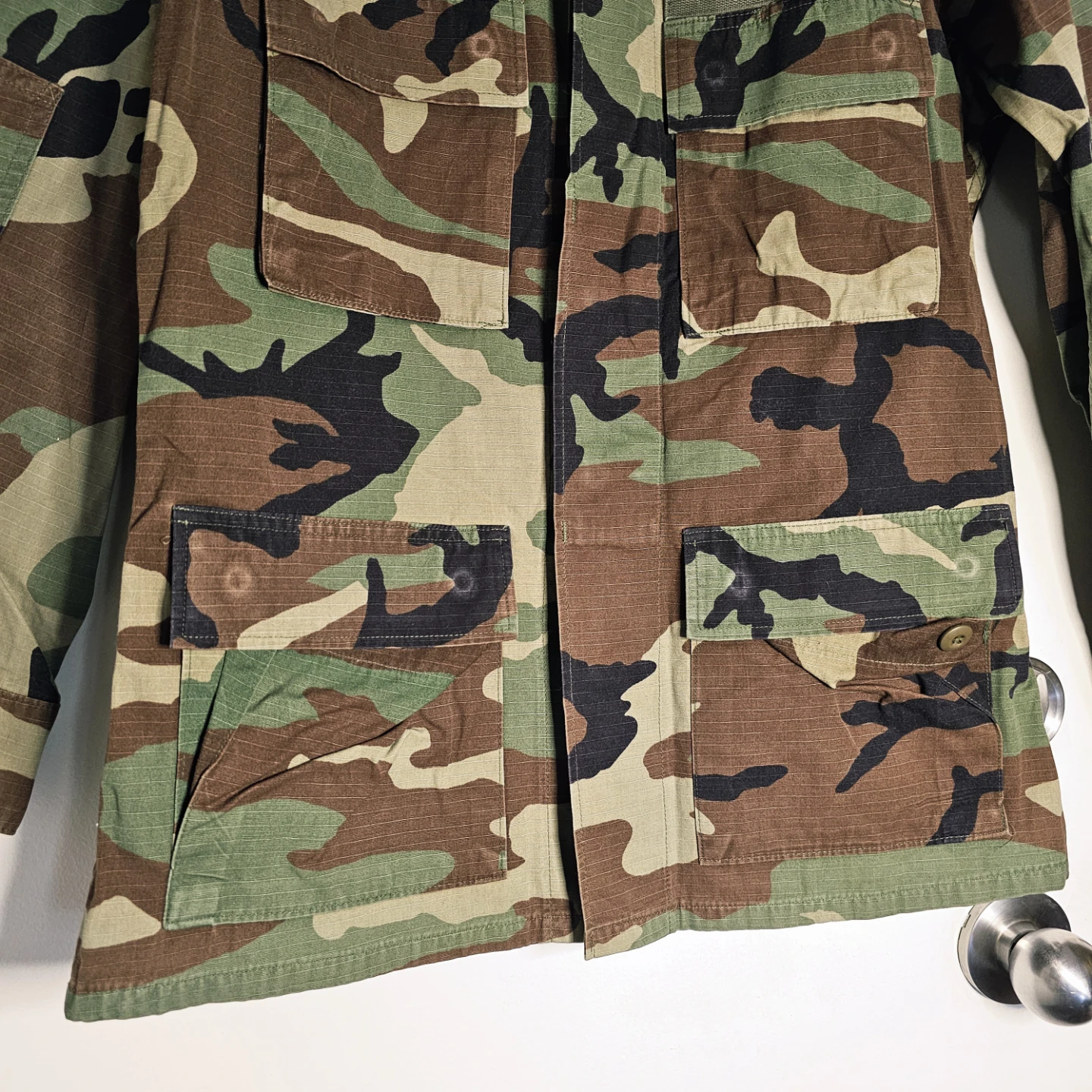 Vintage U.S. Army Woodland Camo BDU Jacket Small - photo 4