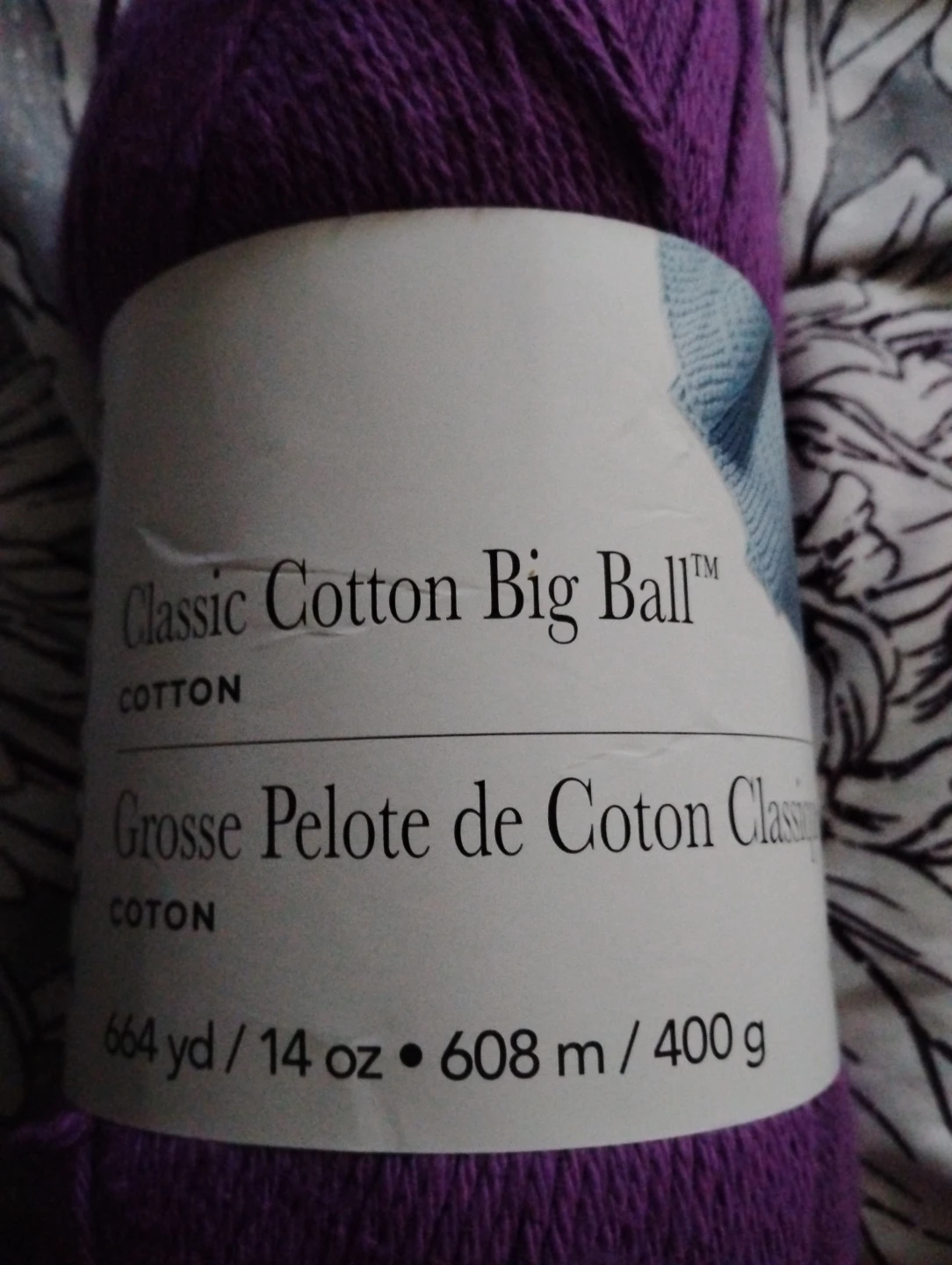 Loops & Threads Classic Cotton Big Ball Grape Yarn - photo 3