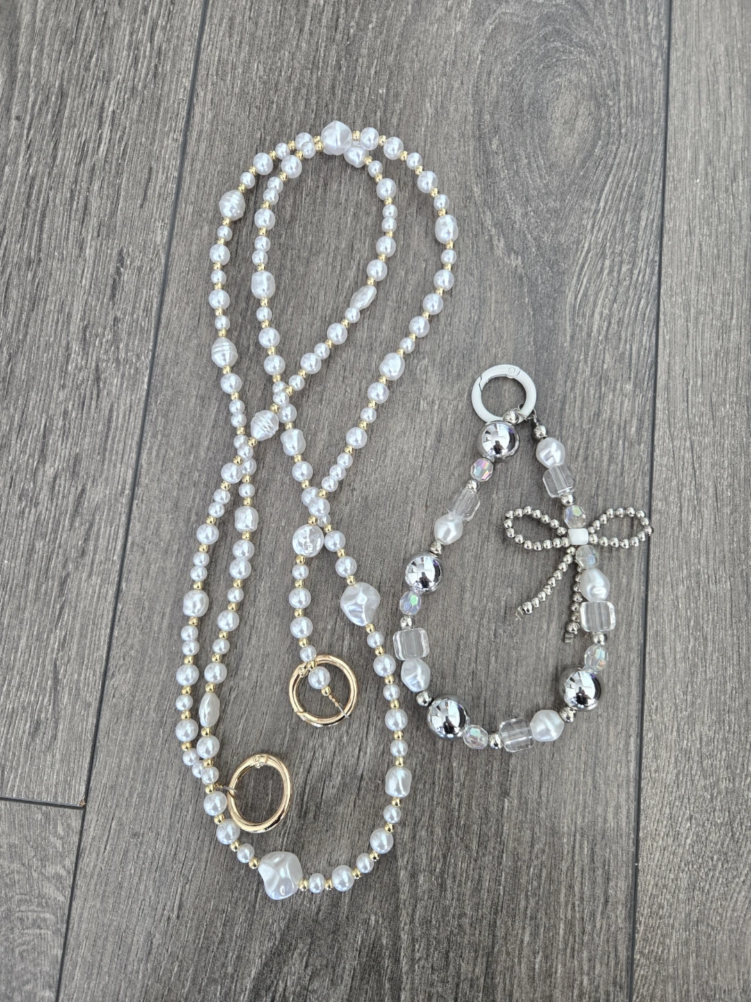 Beaded Lanyard and Keychain Set