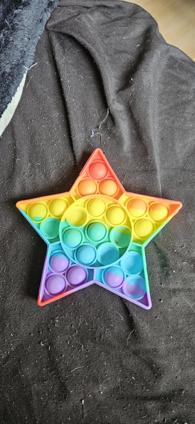 Rainbow Star Pop It Fidget Toy