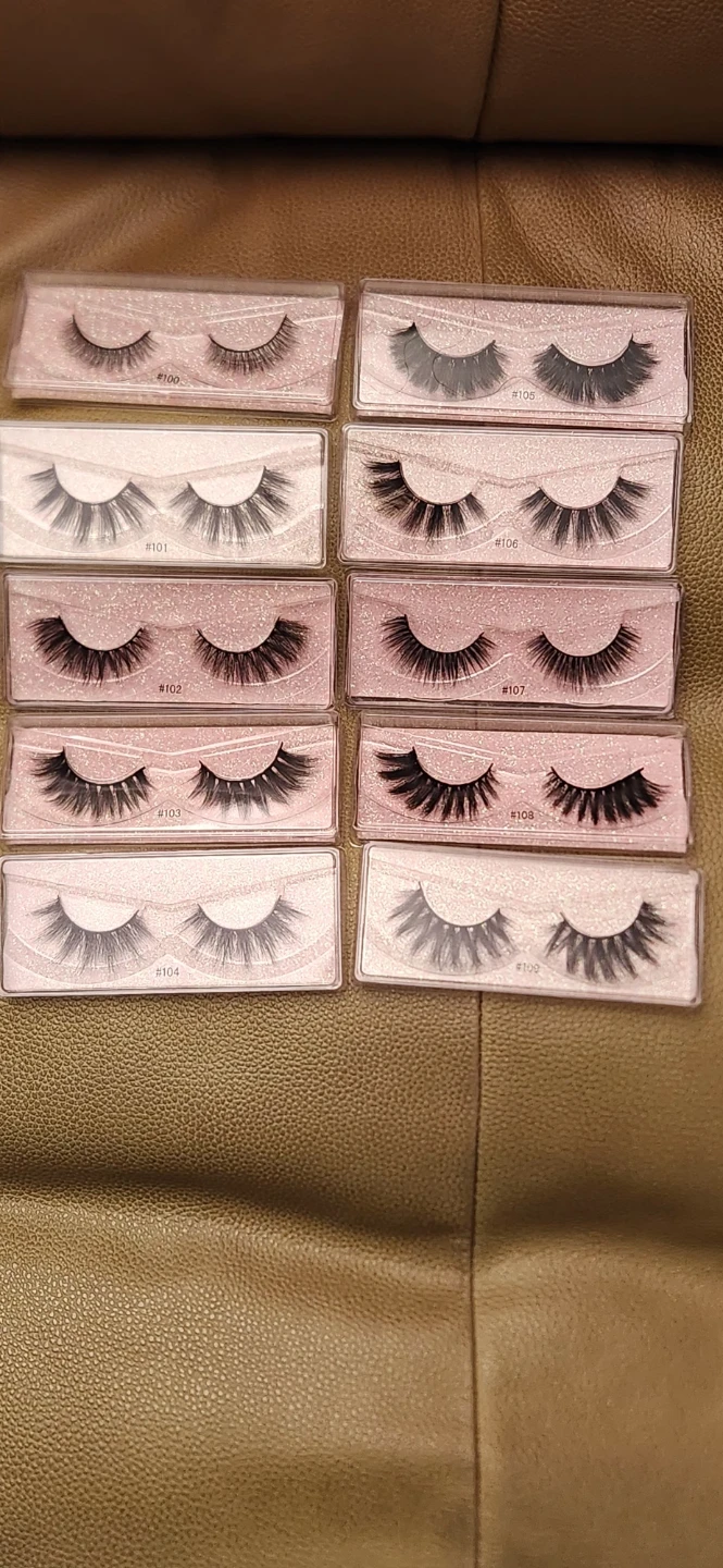 New False Eyelashes Assorted Styles pack of 10