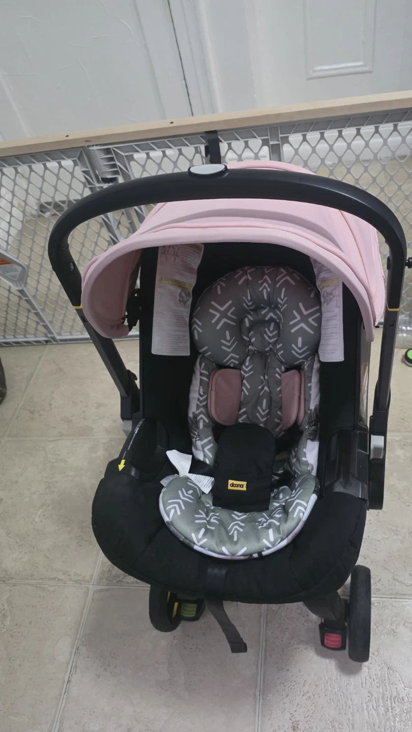 Doona+ Infant Car Seat Stroller - Black & Pink
