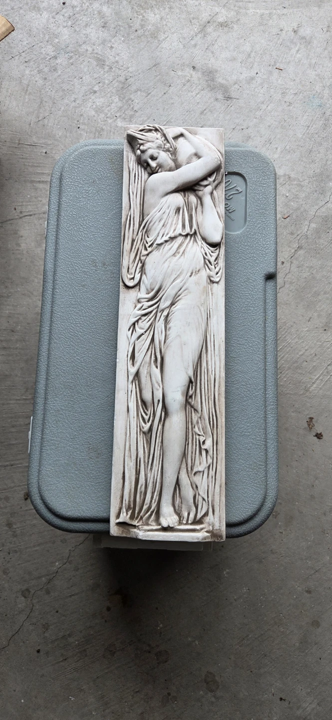 Wall Art Plaque - Classical Figure with Skull - photo 2