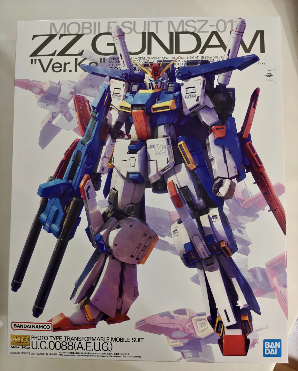 Bandai MG ZZ Gundam Ver.Ka Model Kit